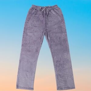 Purple Cozy Super Soft Smiley PJ Pants Size L